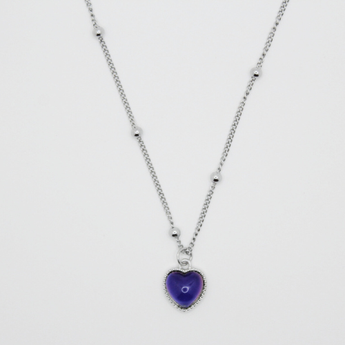 Mood Heart Necklace Colors